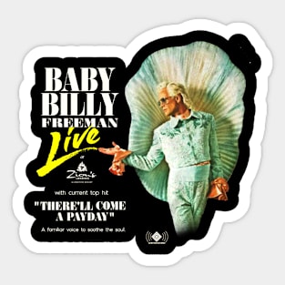 Baby Billy - Freeman Live at Zion's Landing vintage Sticker